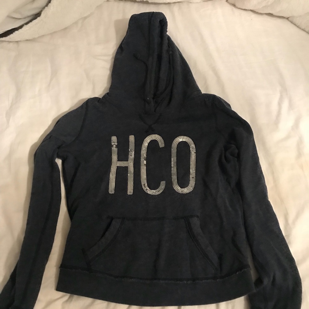Sparkly Hollister hoodie.